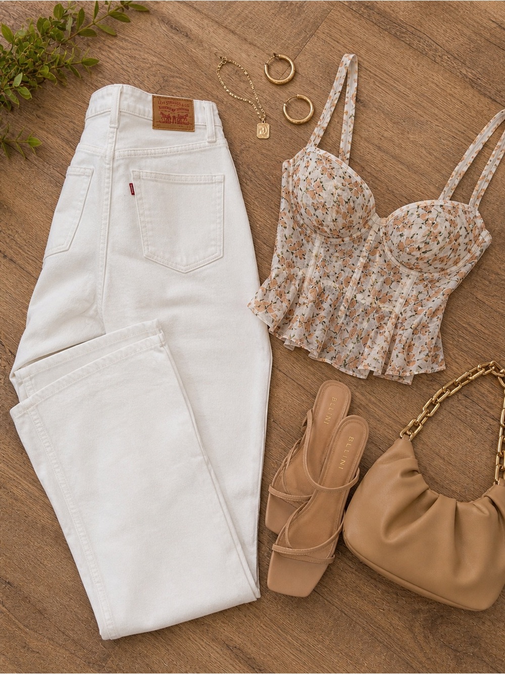 Levi's White Plus Size 22 High-Rise Denim Jeans| Summer Look | Curvy